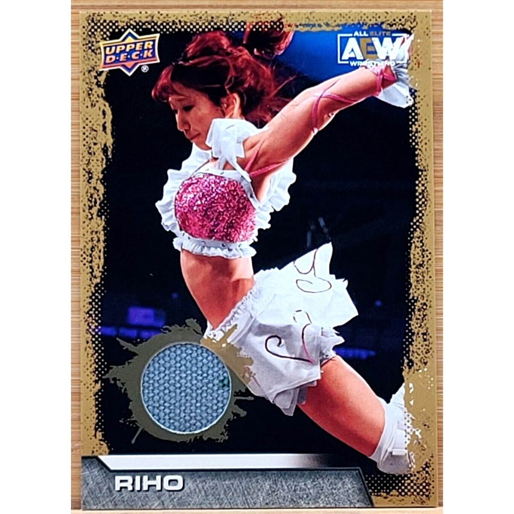 2022 UPPER‎ DECK AEW RIHO GOLD RELIC